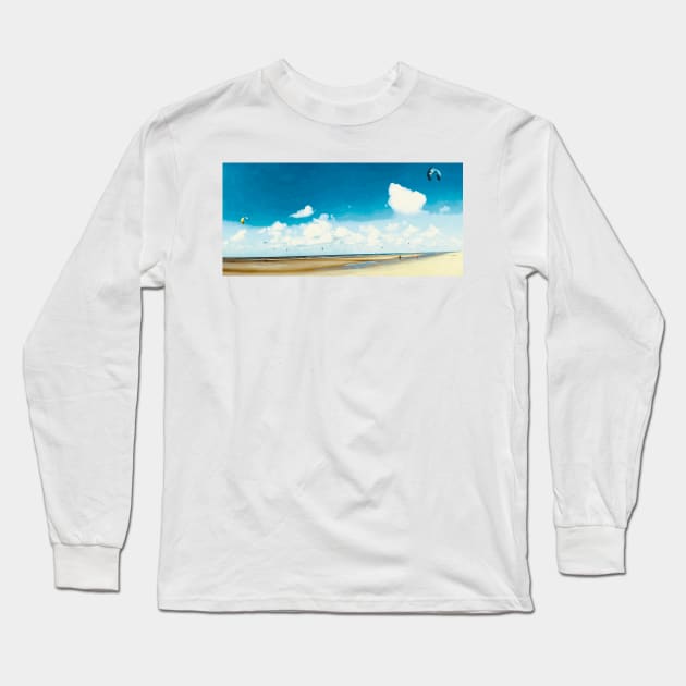 Kiting Dream No. 3 Long Sleeve T-Shirt by asanaworld